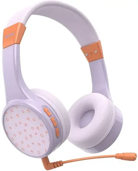 Casti pentru copii Hama Teens Guard II, Bluetooth 5.3, Microfon (Portocaliu/Mov)