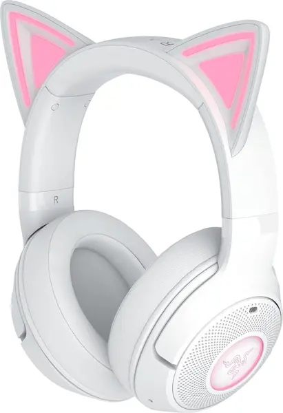 Căști pentru gaming Razer - Kraken Kitty V2 BT, albe