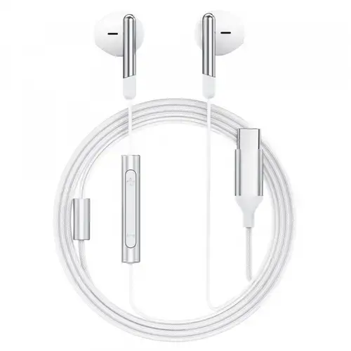 Casti Stereo Acefast L3, USB-C, 1.2m, Alb