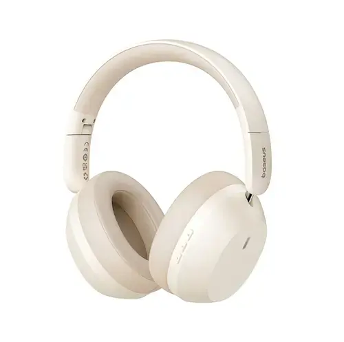 Casti Stereo Baseus Bass 35 Max, Bluetooth, A2DP (Alb)