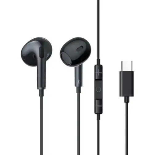 Casti Stereo Baseus Encok CZ17, USB-C, Microfon (Negru)
