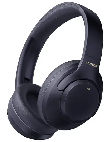 Casti Stereo Canyon OnRiff 6, Bluetooth, Microfon, ANC (Albastru)