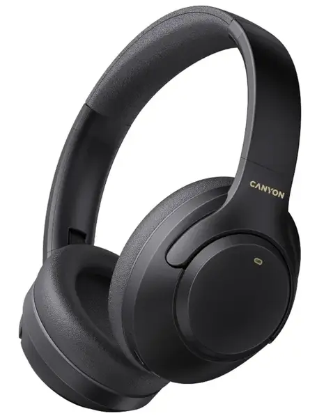 Casti Stereo Canyon OnRiff 6, Bluetooth, Microfon, ANC (Negru)