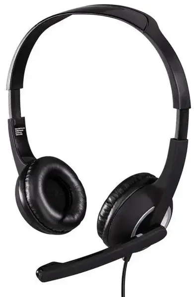 Casti Stereo cu microfon Hama Essential HS 300, microfon (Negru)
