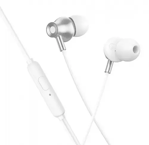 Casti Stereo HOCO M119, Alb/Argintiu