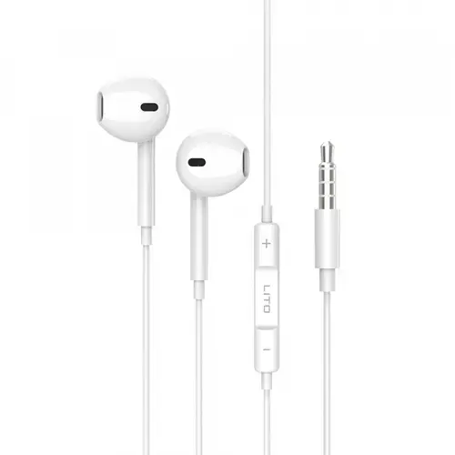 Casti Stereo Lito LF01A, Microfon, Alb