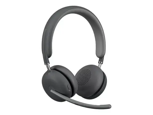 Casti Stereo Logitech Zone Wireless 2 UC, ANC, Microfon, Bluetooth (Gri)
