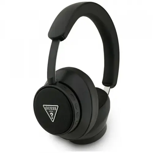 Casti Stereo Wireless Guess Saffiano Triangle Logo, Bluetooth, A2DP, Negru