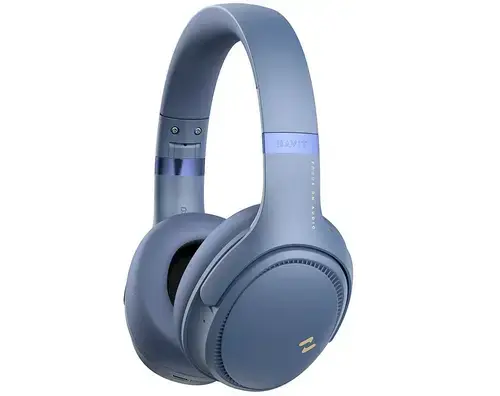 Casti Stereo Wireless HAVIT H630BT PRO, Bluetooth, ANC, Autonomie pana la 50 de ore (Albastru)