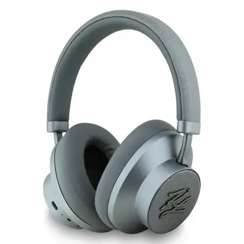 Casti Stereo Wireless Karl Lagerfeld Grained Initials, Bluetooth, A2DP, ANC, Gri
