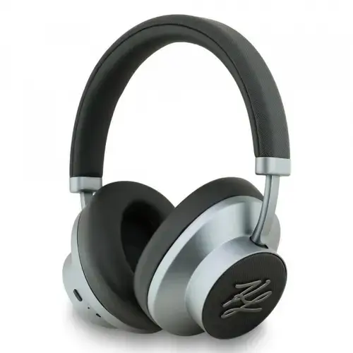 Casti Stereo Wireless Karl Lagerfeld Grained Initials, Bluetooth, A2DP, ANC, Negru