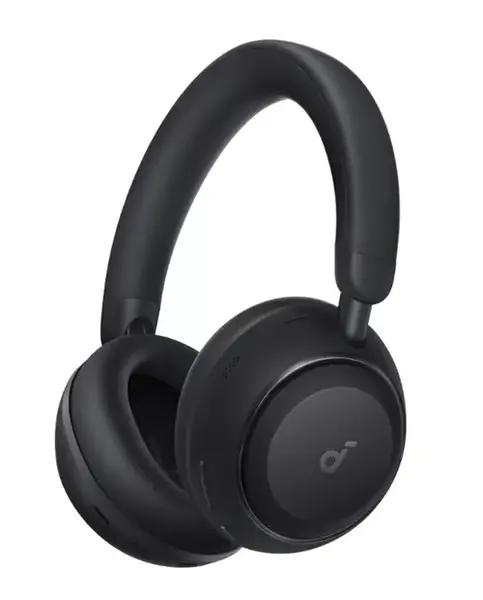 Casti Stereo Wireless Over-Ear Anker Soundcore Space 2, Active Noise Cancelling, LDAC Hi-Res, Bluetooth 6.1, Autonomie 50 ore (Negru)