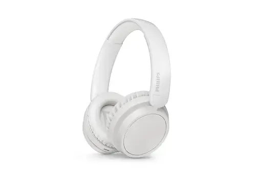 Casti Stereo Wireless Over-Ear Philips 5000 TAH5209WT/97, Bluetooth, A2DP, Autonomie 65 ore, Microfon (Alb)
