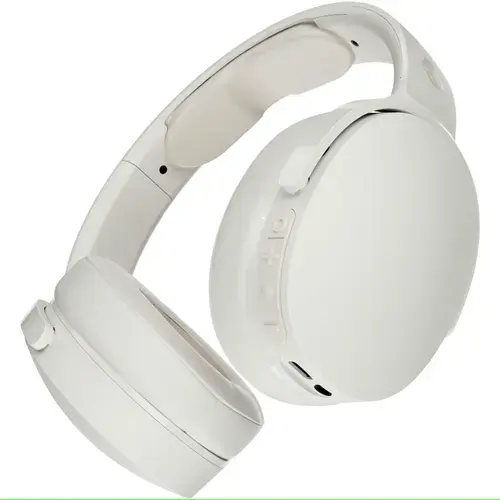 Casti Stereo Wireless SkullCandy Hesh Evo Triple Threat, Over-Ear, Bluetooth, Autonomie 36 ore, Microfon, Android/iOS (Alb)