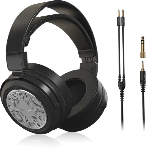 Casti Studio Hi-Fi Behringer ALPHA, Open-Back, Jack 3.5/6.3mm, Difuzor 50mm, Cablu 3m (Negru)