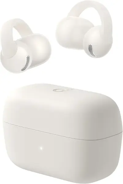 Casti True Wireless Anker SoundCore C50i, Open Ear Clip-On, Hi-Res, IP55, Bluetooth 6.0, Autonomie 7/28 ore (Alb)