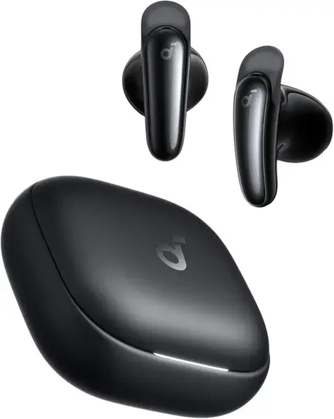 Casti True Wireless Anker Soundcore Liberty Buds, Semi in-Ear, ANC, Autonomie 30 de ore, Bluetooth 6.1 (Negru)