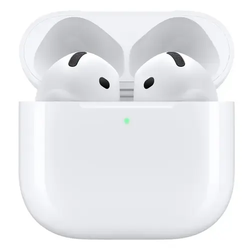 Casti True Wireless Apple AirPods 4 Active Noise Cancellation, Bluetooth 5.3, Autonomie 4.5 - 30 ore, Asistent vocal (Alb)