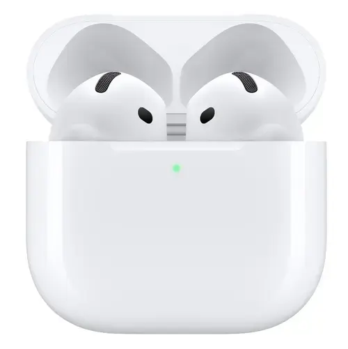 Casti True Wireless Apple AirPods 4, Bluetooth 5.3, Autonomie 4.5 - 30 ore, Asistent vocal (Alb)