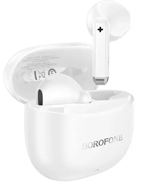 Casti True Wireless Borofone BW88 Deep Rhyme, Bluetooth (Alb)