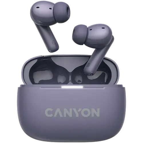 Casti True Wireless CANYON OnGo TWS-10 ANC+ENC, Bluetooth 5.3, ANC, 4 Microfoane, Fast-Pair (Mov)