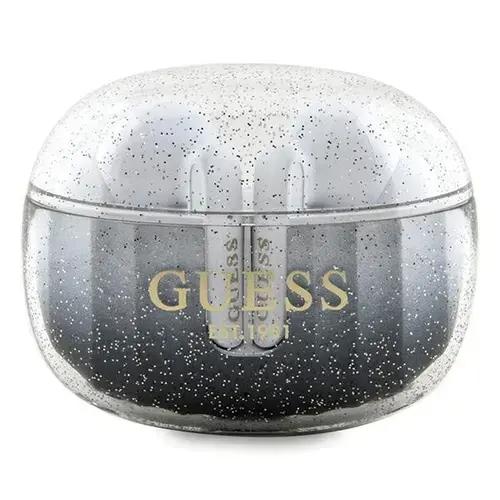 Casti True Wireless Guess Glitter Gradient, Bluetooth, Negru