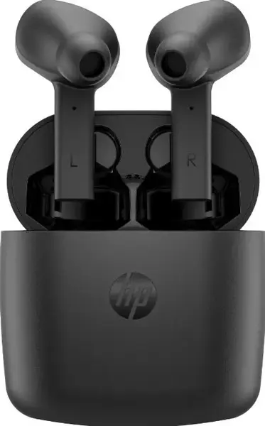 Casti True Wireless HP Earbuds G2, Bluetooth, Microfon, IPX4, Noise cancelling (Negru)