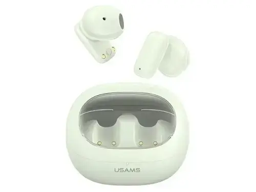 Casti True Wireless In-Ear USAMS Seria TD, Bluetooth 5.3, HFP, Microfon, Control apel/Mut (Verde)
