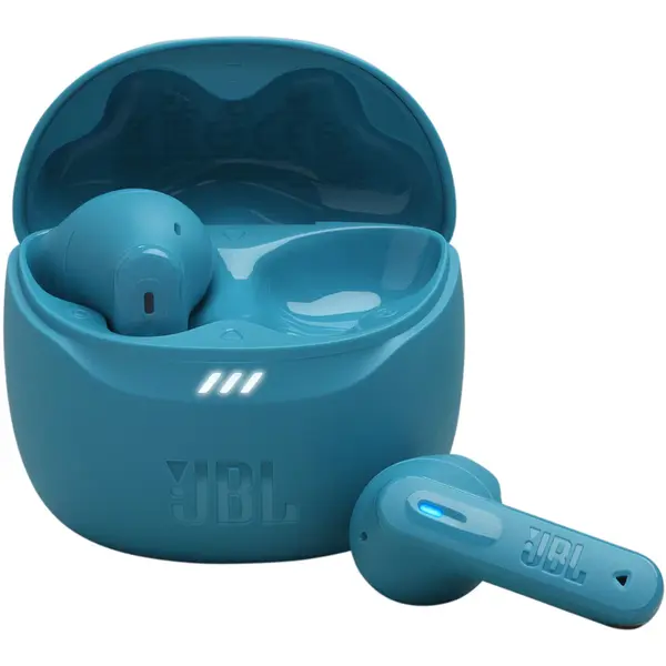 Casti True Wireless JBL Tune Flex 2, Bluetooth, ANC, Spatial Sound, Multi-point, IP54, Turcoaz