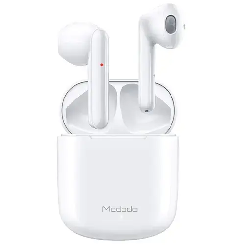 Casti True Wireless Mcdodo HP-5300 Teana Series TWS, Bluetooth 5.1, Waterproof IPX4, Microfon (Alb)