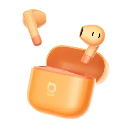Casti True Wireless Semi In-Ear Baseus Bass BS2 Lite, Bluetooth 6.0, Autonomie 40 ore, ENC, 2 microfoane, IP55 (Portocaliu)