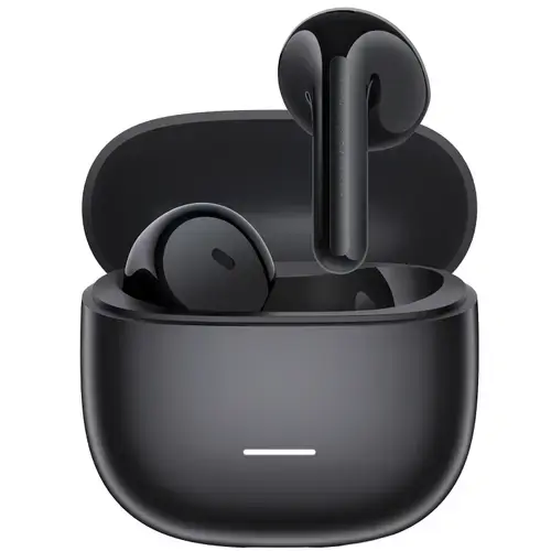 Casti True Wireless Semi In-Ear Xiaomi Redmi Buds 8 Active, Bluetooth, Microfon dual cu reducere zgomot AI, Google Fast Pair, IP54 (Negru)