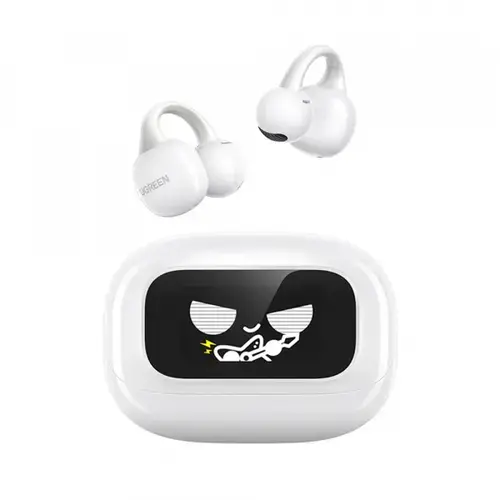 Casti True Wireless UGREEN S6 ClipBuds Magic WS208, Bluetooth, Alb