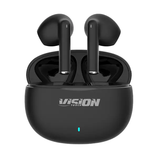 Casti True Wireless Vision Touch VTWSENC01A, ENC, Bluetooth, Negru
