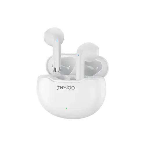 Casti True Wireless Yesido TWS21, Bluetooth, Alb