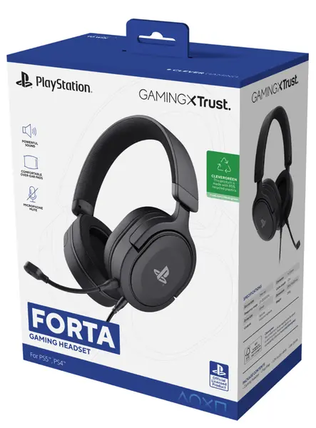 Casti Trust GXT498W Forta Black - Playstation 5