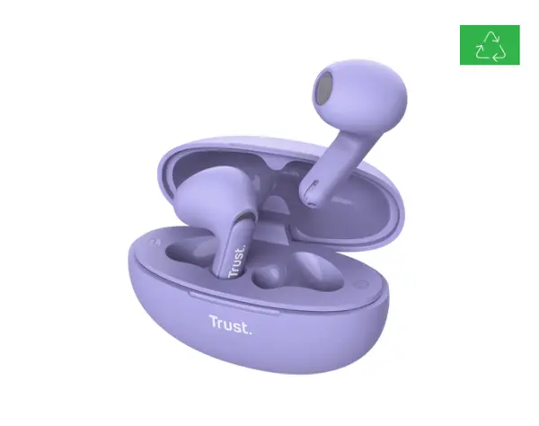Casti Trust Yavi wireless earph., violet Casti Trust Yavi wireless earph., violet
