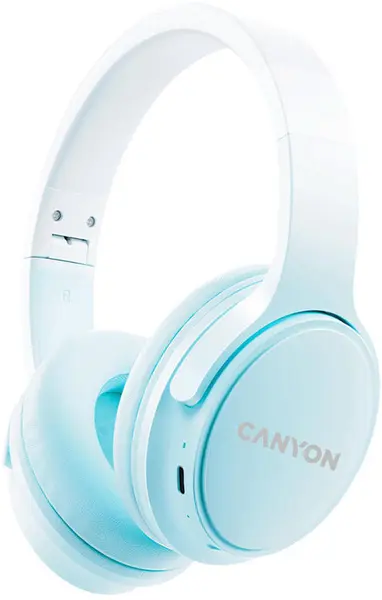 Căști wireless cu microfon Canyon - Headset OnRiff 4, albastru