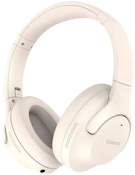 Căști wireless cu microfon Canyon - OnRiff 10, ANC, bej
