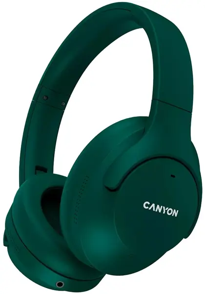 Căști wireless cu microfon Canyon - OnRiff 10, ANC, verzi