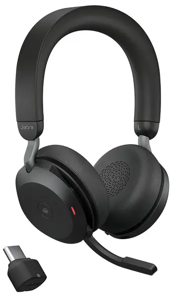 Căști wireless cu microfon Jabra - Evolve 2 75 UC USB-C, ANC, negru