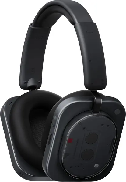 Căști wireless cu microfon Nothing - Headphone 1, ANC, negre