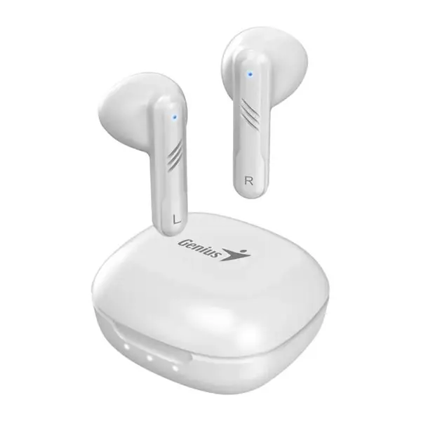 Casti Wireless Genius HS-M905BT, Bluetooth 5.3, Microfon, Alb