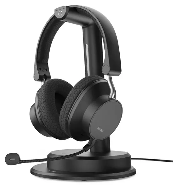 Căști wireless Hama - BT-900, ENC, cu stație de încărcare, negre