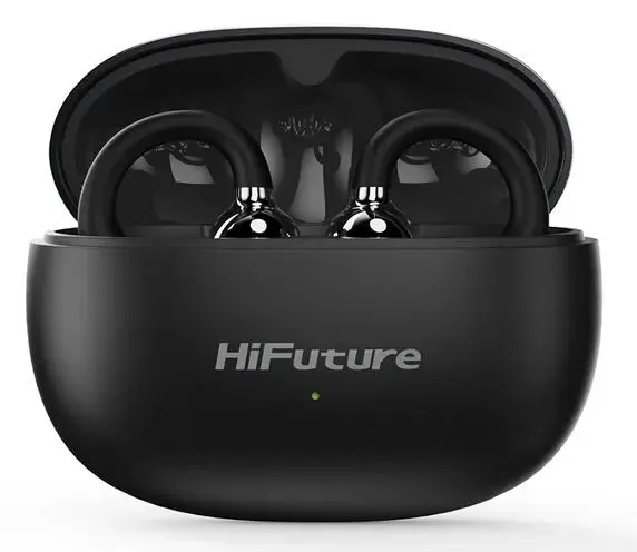 Căști wireless HiFuture - FlexClip, IPX5, negru