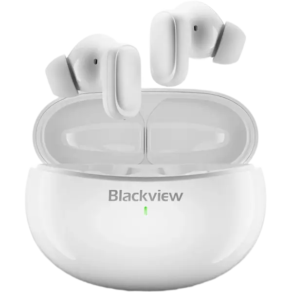 Casti wireless in-ear Blackview AirBuds 30, AI Real-time Translator, Bluetooth 5.4, IPX7, Ceramic White