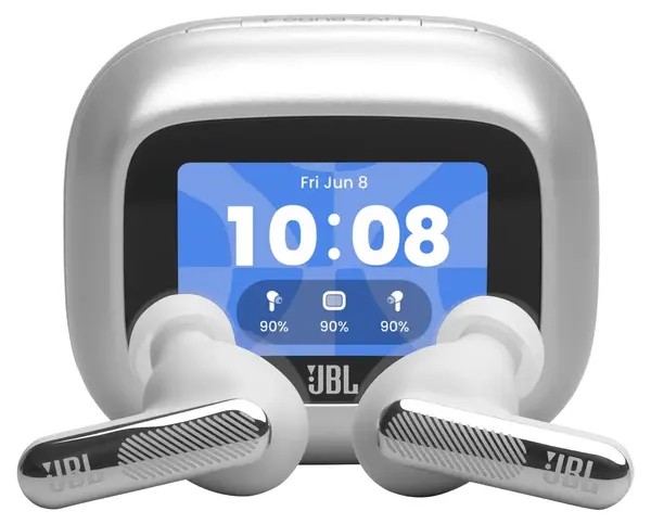 Căști wireless JBL - Live Beam 4, TWS, ANC, argintii
