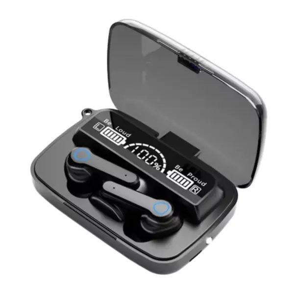 Casti wireless M19 cu cutie de incarcare si afisaj digital Compatibilitate universala bluetooth