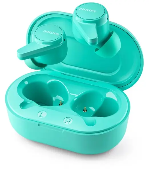 Căști wireless Philips - TAT1207BL/00, TWS, albastre