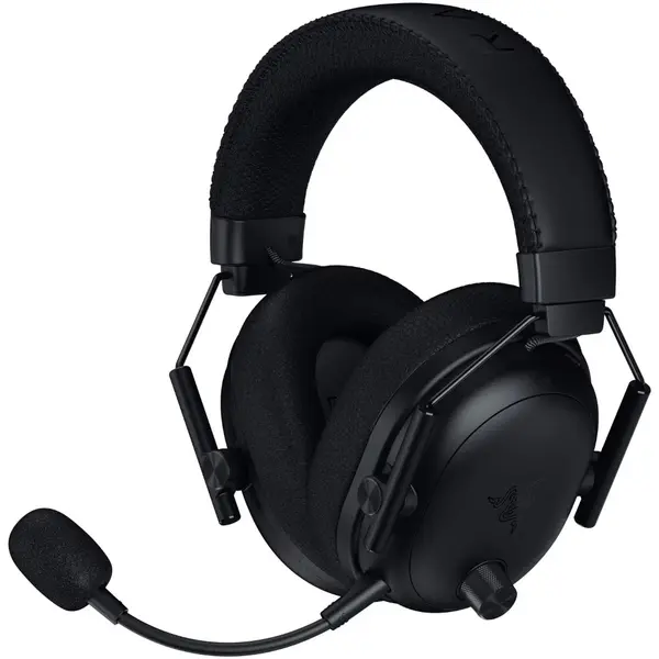 Casti wireless Razer Blackshark V3 Pro, Izolare fonica activa, 7.1, Hybrid ANC, Negru